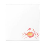 Red and yellow crab notepad