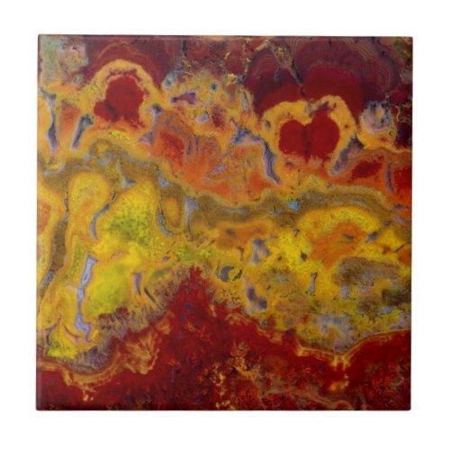 Red and yellow Crayloa Jasper Tile