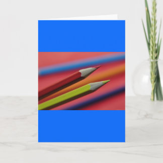 Red-and-yellow-crayons1412 PENCIL CRAYONS COLORFUL Card