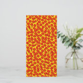 Red and yellow dahlia flowers  (Standing Front)