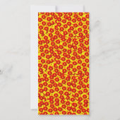 Red and yellow dahlia flowers  (Back)