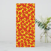 Red and yellow dahlia flowers  (Standing Front)