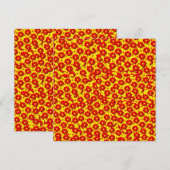 Red and yellow dahlia flowers  (Front/Back)