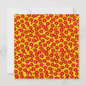 Red and yellow dahlia flowers  (Back)