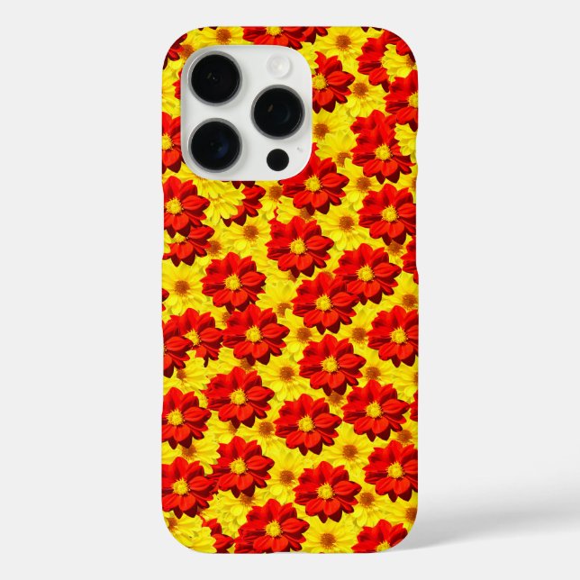 Red and yellow dahlia flowers  Case-Mate iPhone case (Back)