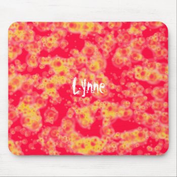 Red And Yellow Design - Personalize Mouse Pad by Lynnes_creations at Zazzle