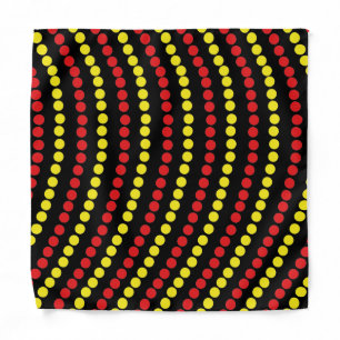Red and Yellow Dots Cool Bandana