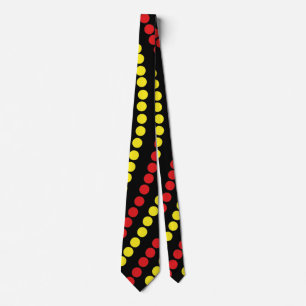 Red and Yellow Dots Cool Neck Tie