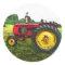 Red and Yellow Farm Tractor