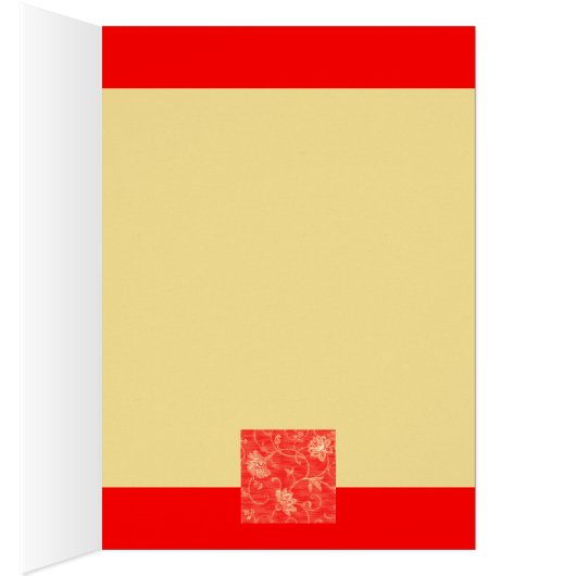 Red and Yellow Flower Flourish Design (Inside (Right))