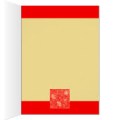 Red and Yellow Flower Flourish Design Cards (Inside (Right))