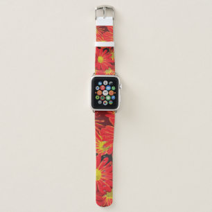 Red and Yellow Flowers 1 Apple Watch Band