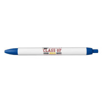 Red and Yellow Graduation Gear Blue Ink Pen