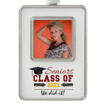 Red and Yellow Graduation Gear Christmas Ornament