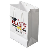 Red and Yellow Graduation Gear Medium Gift Bag