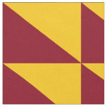 red and yellow halves fabric