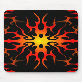 Red and Yellow Hot Rod Flames Mouse Pad