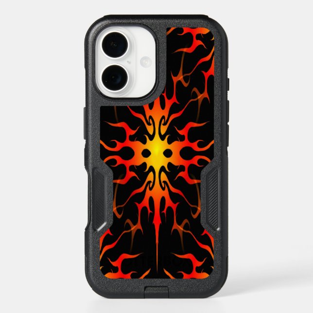Red and Yellow Hot Rod Flames Otterbox iPhone Case (Back)