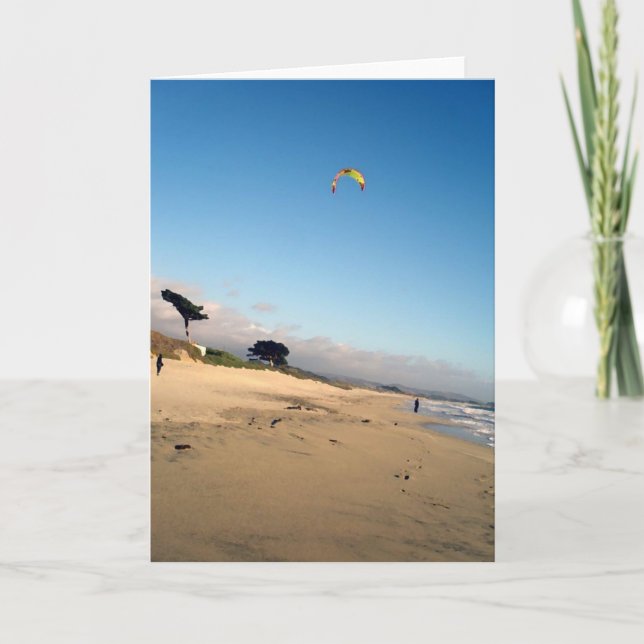 Red and Yellow Kite, Greeting Card (Front)