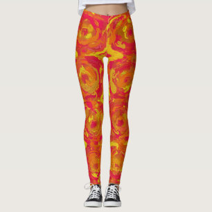 Red and Yellow Leggings