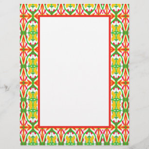 Red and Yellow Letterhead