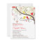 Red and Yellow Love Birds Bridal Shower Invitation