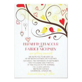 Red And Yellow Wedding Invitations 5