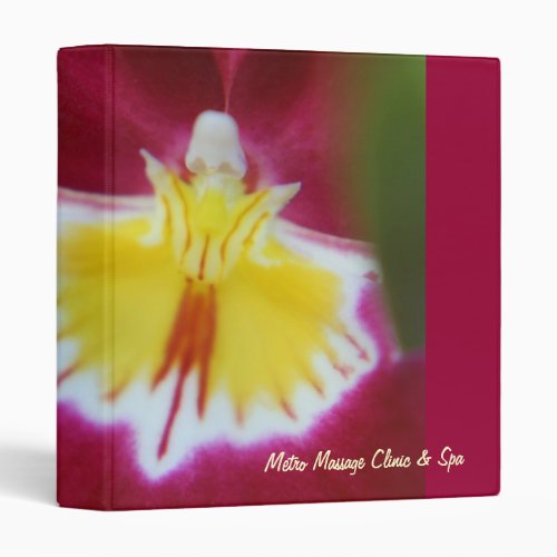 Red and Yellow Orchid Binder