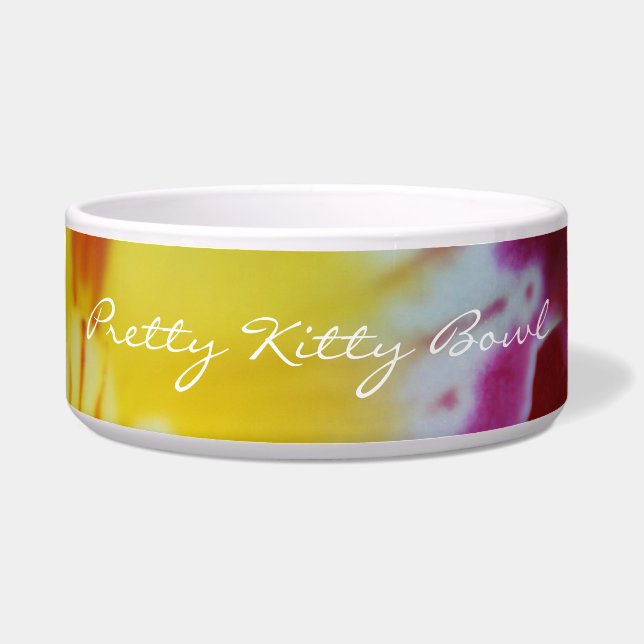 Red and Yellow Orchid Bowl (Front)