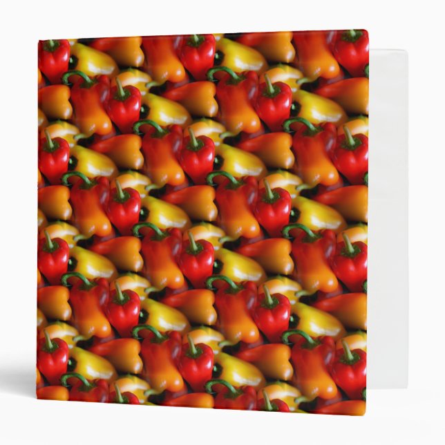 Red and Yellow Peppers Binder (Front/Inside)