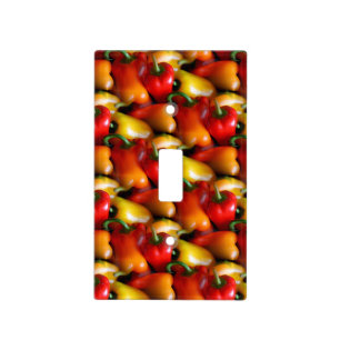 Red and Yellow Peppers Light Switch Cover