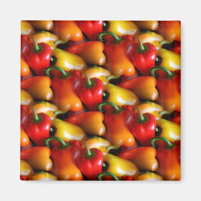 Red and Yellow Peppers Magnet (Front)