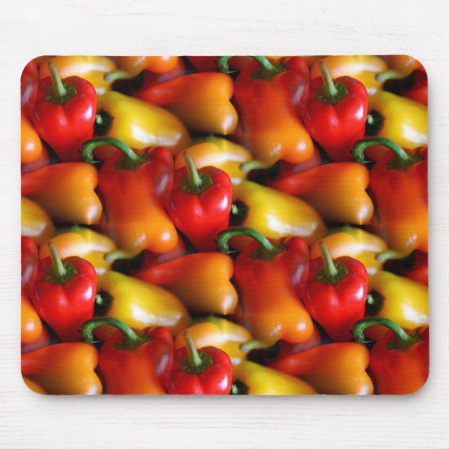 Red and Yellow Peppers Mouse Pad (Front)