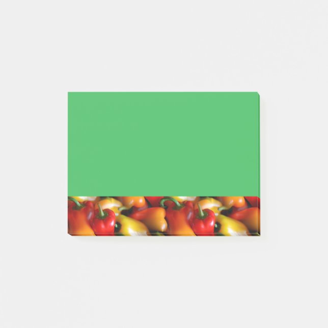 Red and Yellow Peppers Post-it Notes (Front)