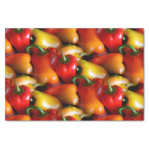 Red and Yellow Peppers Tissue Paper