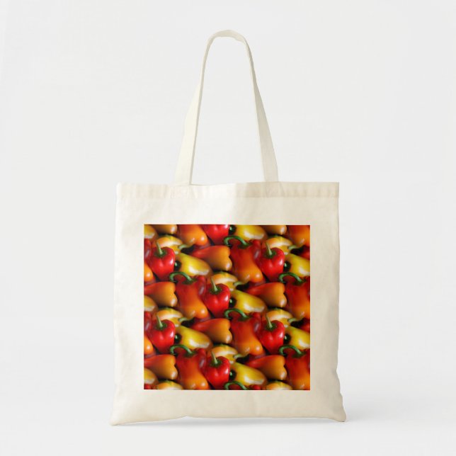 Red and Yellow Peppers Tote Bag (Front)