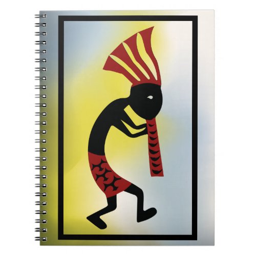 Red and Yellow shades of Kokopelli Notebook