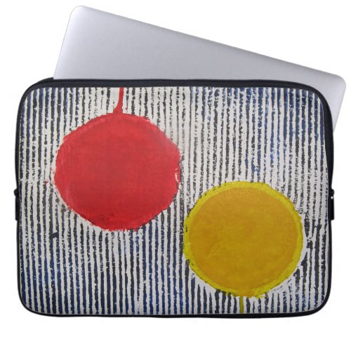 Red and Yellow Spot Laptop Sleeve