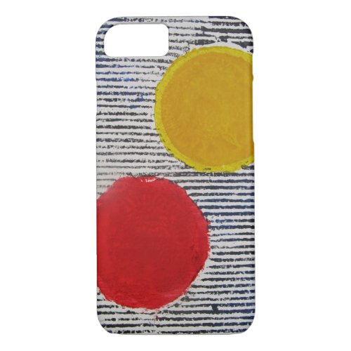 Red and Yellow Spot phone case