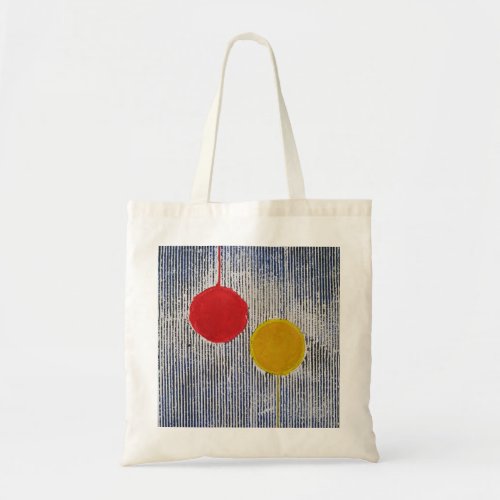 Red and Yellow Spot tote abstract and modern