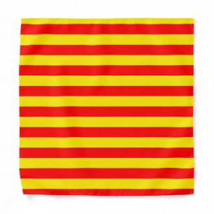 Red and Yellow Stripes Design Bandana