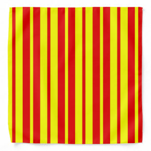 Red and Yellow Stripes Design Bandana