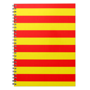 Red and Yellow Stripes Design Notebook