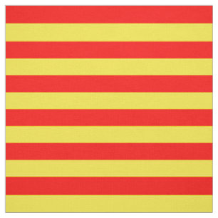 Red and Yellow Stripes Fabric