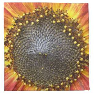 Red and Yellow Sunflower Napkin