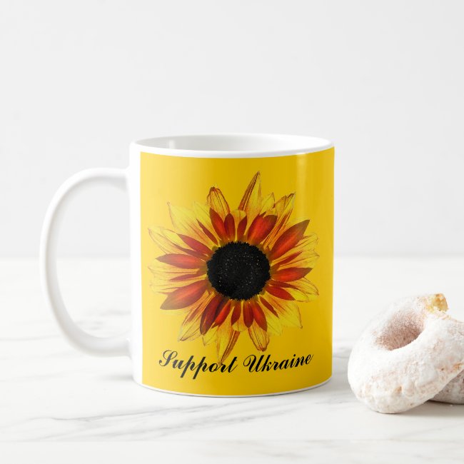 Red and Yellow Sunflowers for Ukraine Mug