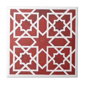 Red Andalusian mosaic SEVILLE Ceramic Tile