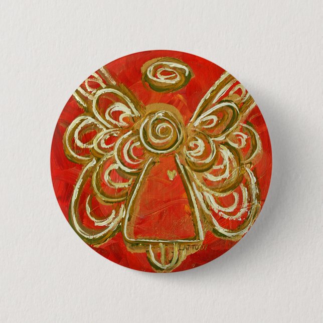 Red Angel Button (Front)