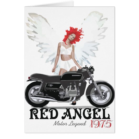 Red Angel Cafe Racer Motor Legend Cards (Front)
