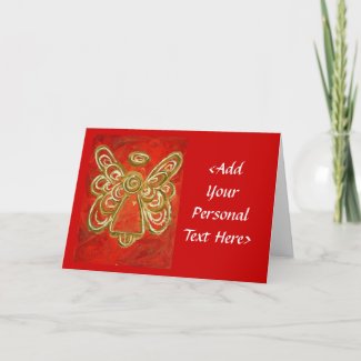 Red Angel Greeting Card or Notecards